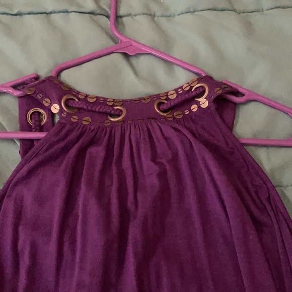 C.Oliver brand unique looking purple top. Adorable with elastic band at bottom💜 - Picture 5 of 6